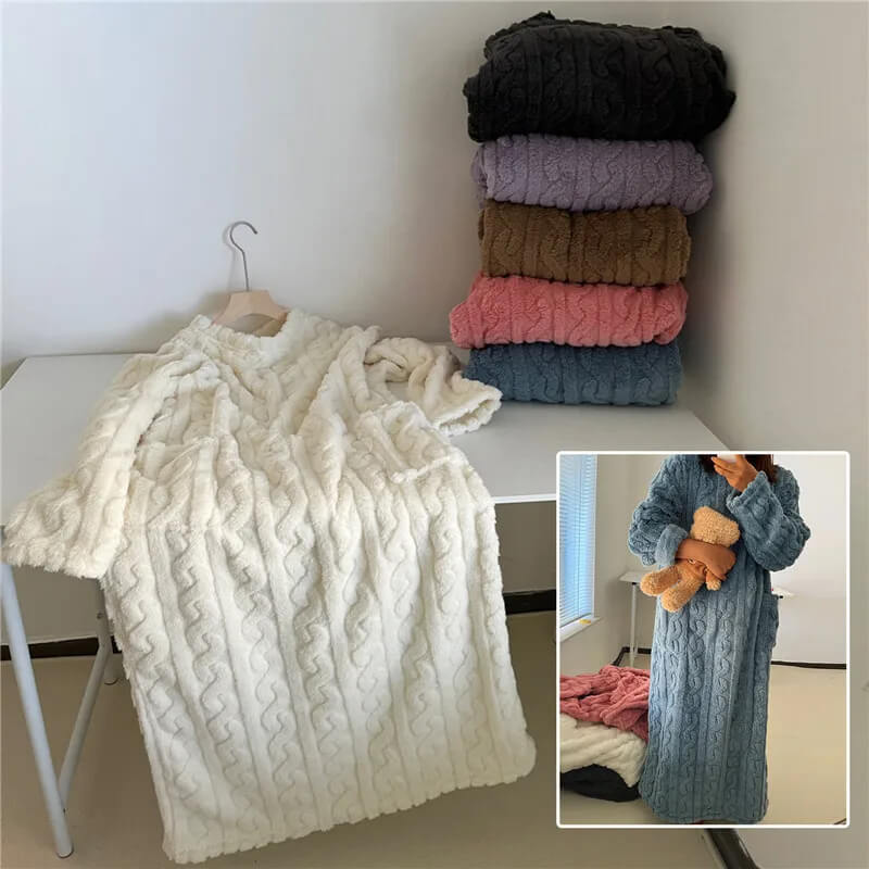 Winter Coral Velvet Home Clothes