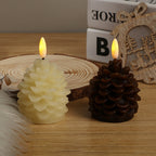 🎅🎄Flameless LED Pine Cone Candles for Holiday Decor
