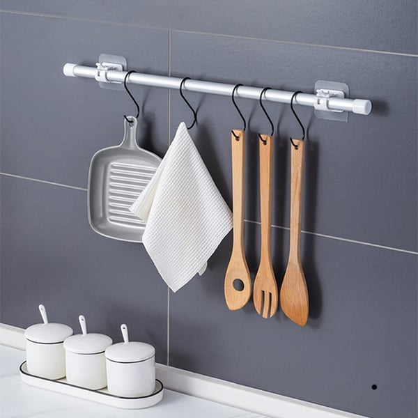 🔥Nail-Free Adjustable Curtain Rod Holders