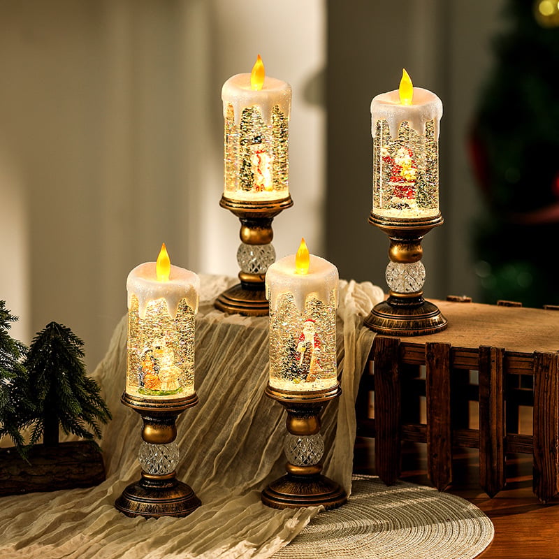 🎁Hot Promotion 49% Off🎅Christmas Candle Night Light🕯️