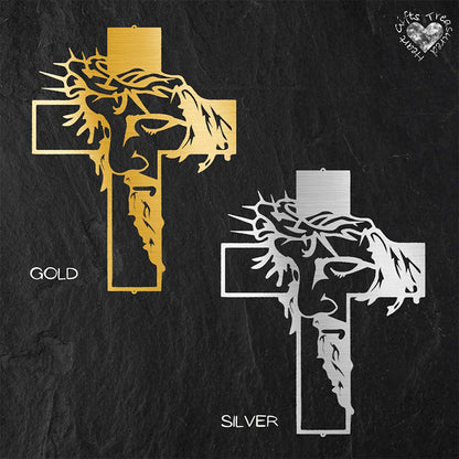 ON SALE🔥Jesus Cross Metal Sign Christ Wall Decor