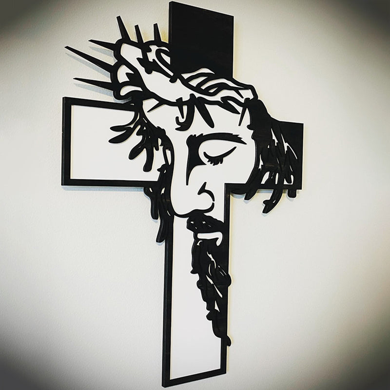 ON SALE🔥Jesus Cross Metal Sign Christ Wall Decor