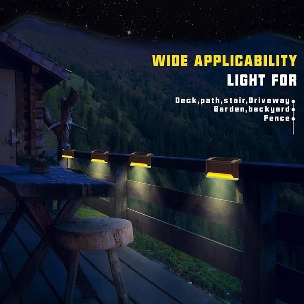 ✨ Outdoor Solar Railing Lights, Light Up Your Garden Path!