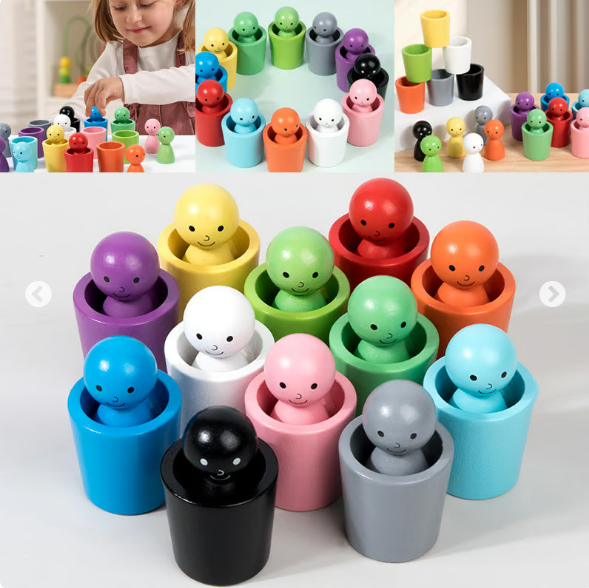 Montessori Children's Color Classification Stacking Educational Toys