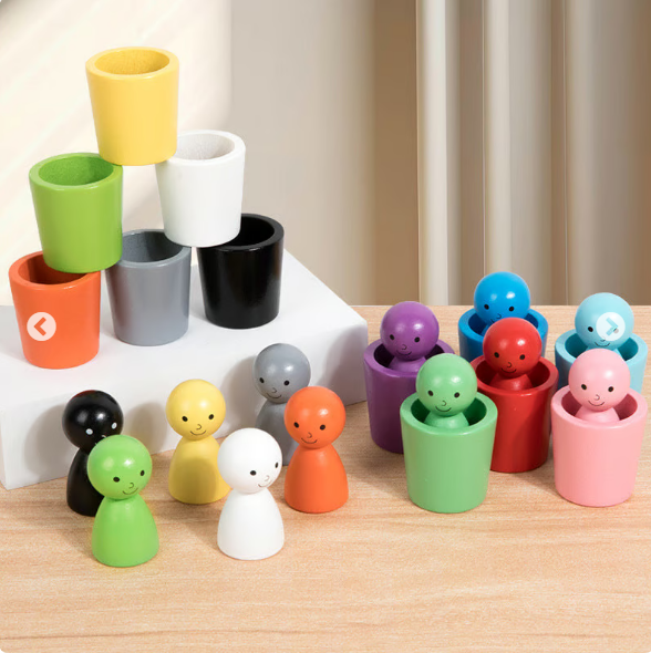Montessori Children's Color Classification Stacking Educational Toys