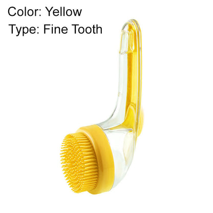 🔥🐶Pet Bath Brush with Long Handle & Shampoo Dispenser🌿
