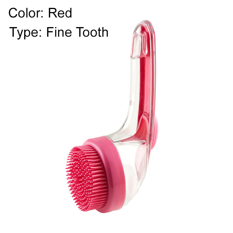 🔥🐶Pet Bath Brush with Long Handle & Shampoo Dispenser🌿