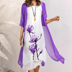 🔥Women's Two-Piece Floral Print Suit Dress