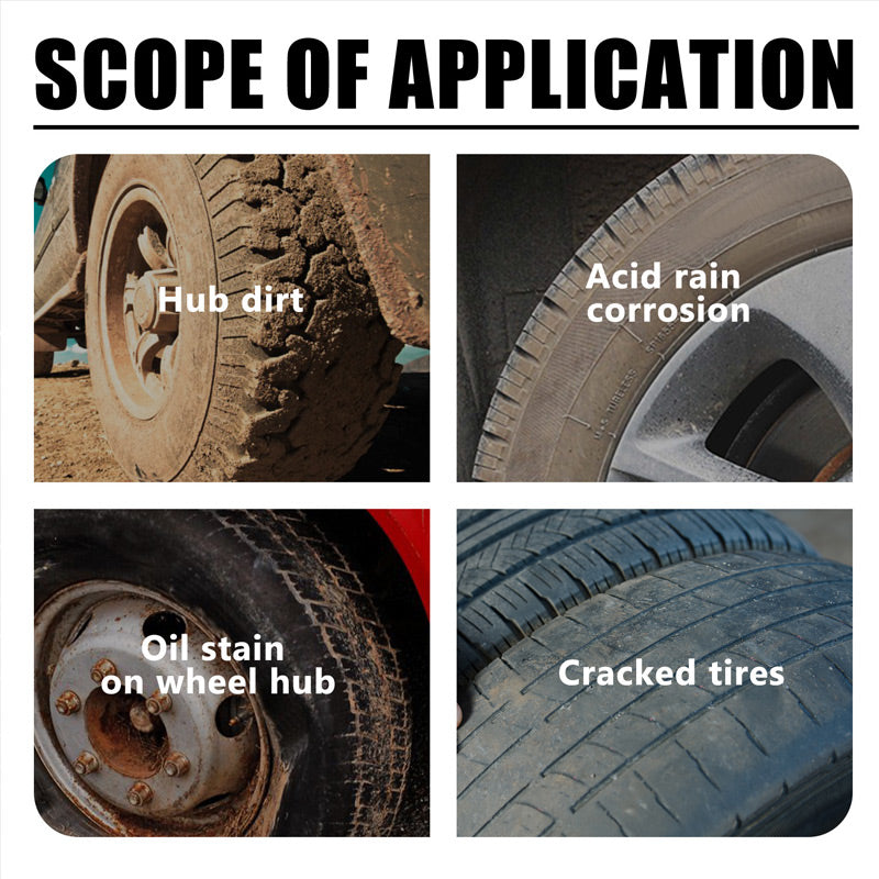 Versatile Lasting Hydrophobic Car Tire  Polishing Cleaner Paste