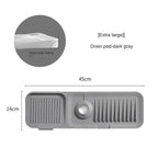 🚰💧 Kitchen Bathroom Faucet Sink Splash Guard Mat – Silicone Drip Catcher, Thickened Waterproof Drain Pad – 2 Sizes ✨