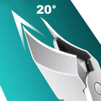 🔥 Anti-Splash 25° Slant Edge Nail Clipper 3-Piece Set