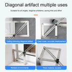 🔥Multifunctional Woodworking Diagonal Ruler