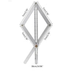 🔥Multifunctional Woodworking Diagonal Ruler