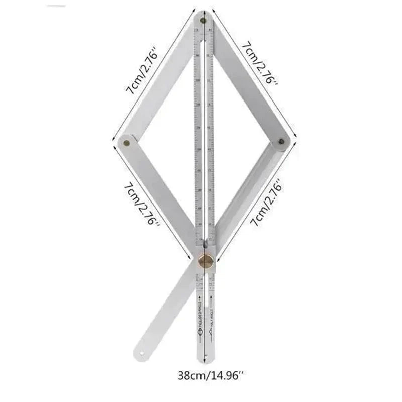 🔥Multifunctional Woodworking Diagonal Ruler