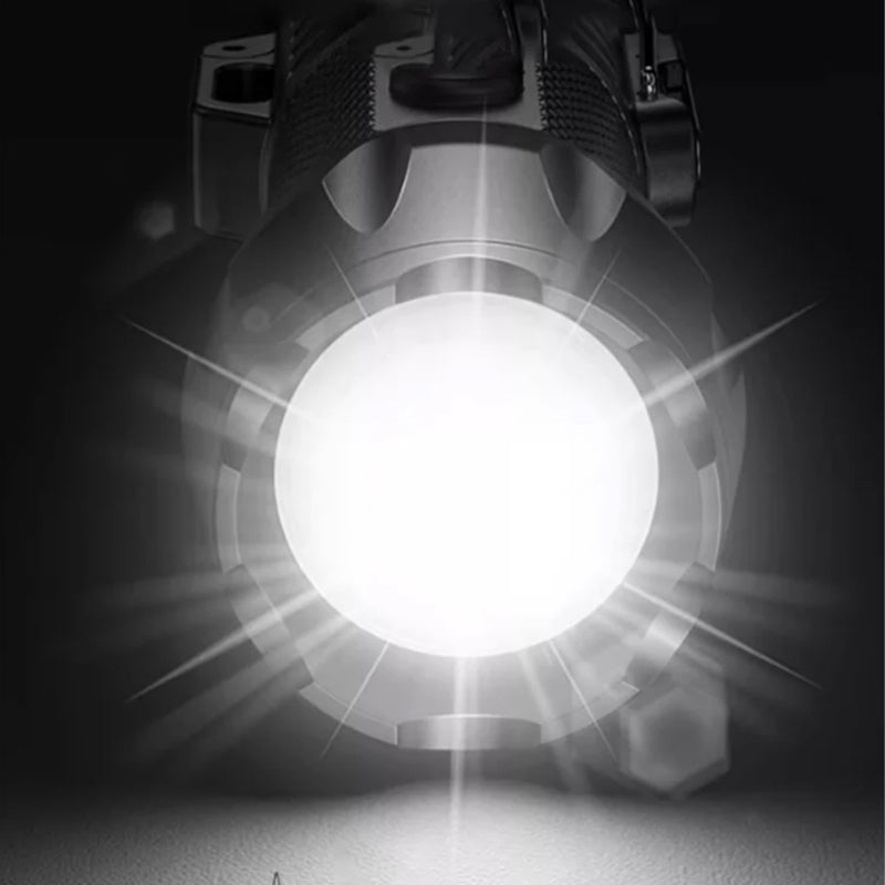 Rechargeable Flashlight with Dual Arc Lighter