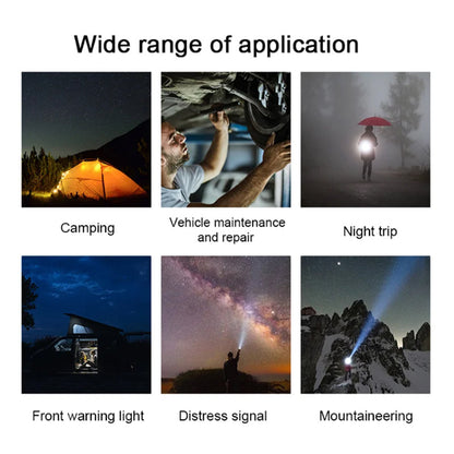 Rechargeable Flashlight with Dual Arc Lighter