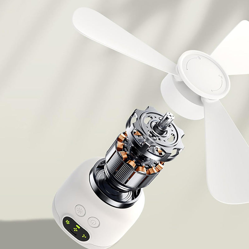 Rechargeable ceiling fan with LED lights 🌬️✨