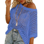 👚Women's Mesh Knit Top – Cloud-Soft, Seductive Details & Perfect Cover-Up