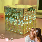 🎁🎄Magic Cube DIY Tulip Mirror Light