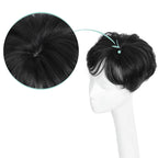 🔥SHORT NATURAL HAIRPIECE FOR THE TOP OF THE HEAD
