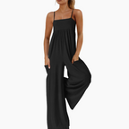 ✨ Beach Backless Jumpsuit – Strappy, Wide-Leg, Flowy 🏖️