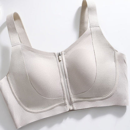 🔥Women's Anti-Sag Front Zipper Bra