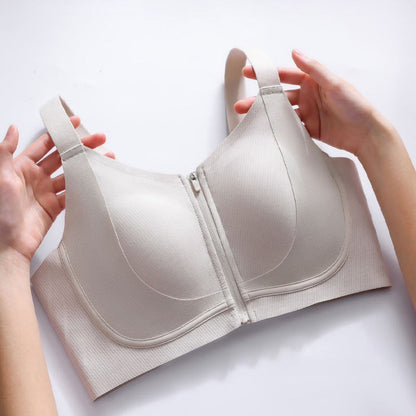 🔥Women's Anti-Sag Front Zipper Bra