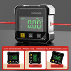 📐4-Side Magnetic Digital Angle Gauge with Laser