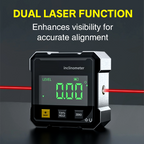 📐4-Side Magnetic Digital Angle Gauge with Laser