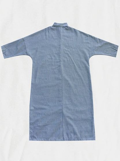 【Relaxed】Striped Cardigan Loose Large Size Irregular Dress