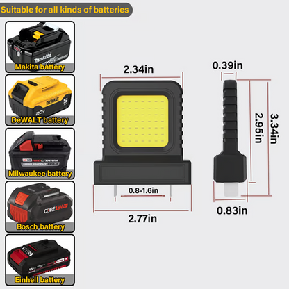 💥Buy 2 Get 1 Free💥Adjustable LED Light for Lithium Battery Tools