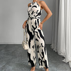 💥Fashion Color-Blocking Halter Jumpsuit