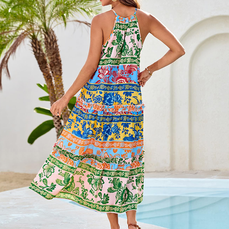 Women's Charming Loose Bold Print Dresses