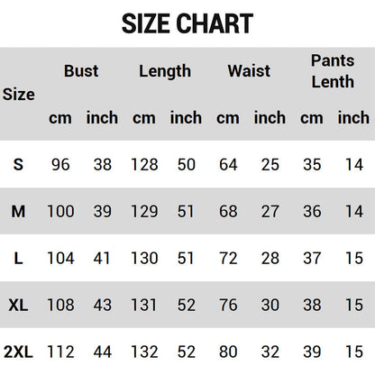 Fashion High-Split Dress Shorts 2-Piece Set