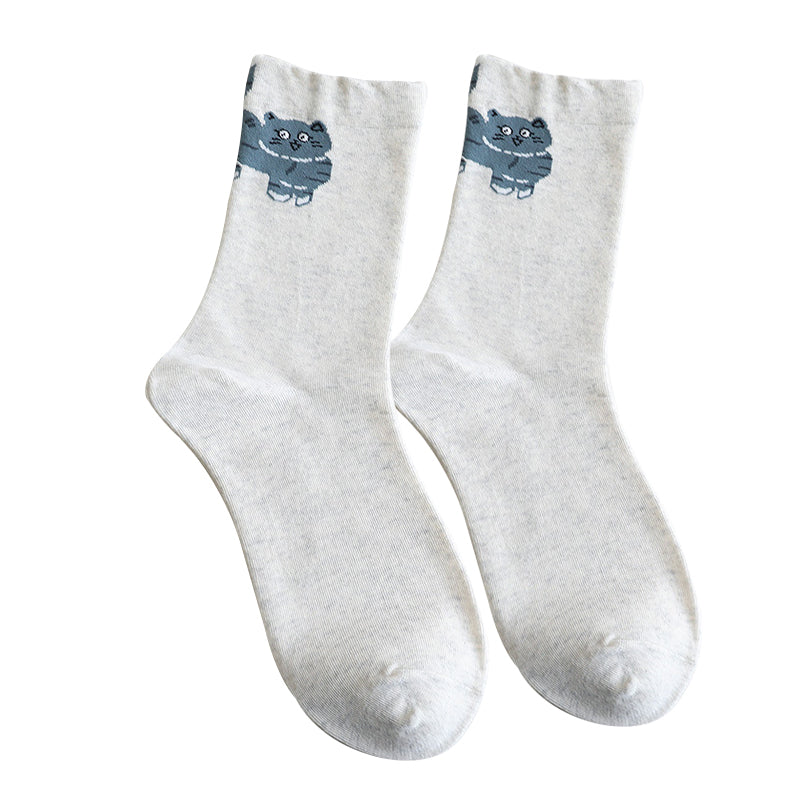 🔥Best Seller🔥Cute Cartoon Cat Crew Socks