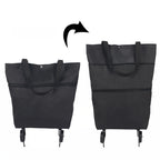 🔥2-in-1 Foldable Shopping Cart