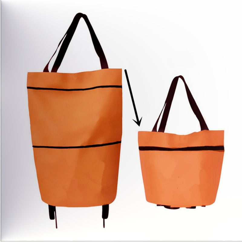 🔥2-in-1 Foldable Shopping Cart
