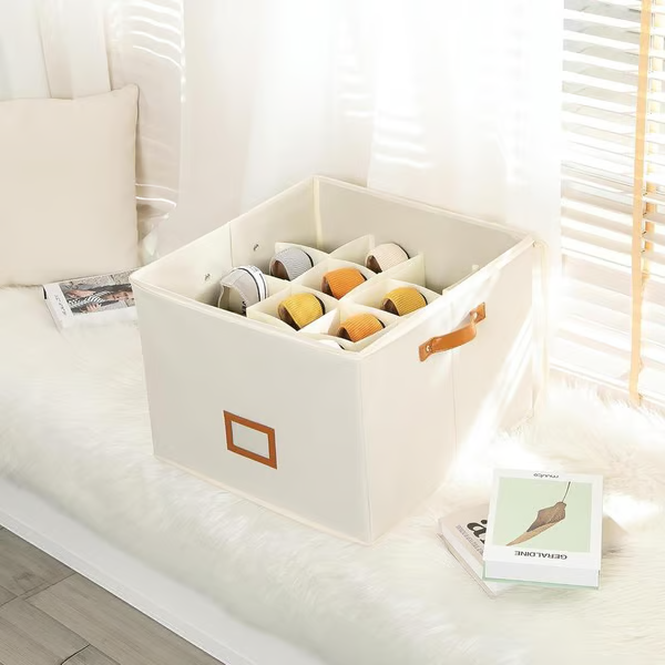 👟 Fabric Shoe Organizer Storage Box – Foldable Design, Large Capacity, Dustproof & Breathable, Space-Saving for Closet & Bedroom 🧺