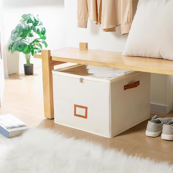 👟 Fabric Shoe Organizer Storage Box – Foldable Design, Large Capacity, Dustproof & Breathable, Space-Saving for Closet & Bedroom 🧺