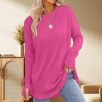 🍂🔥Women's Casual Long Sleeve Round Neck Top