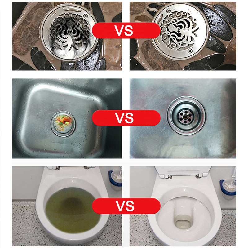 Professional Bio-Enzyme Formula | Clears Blockages Safely, Drain Expert Solution，Clear Blockages & Smells in 30 Mins! 🧪🌀