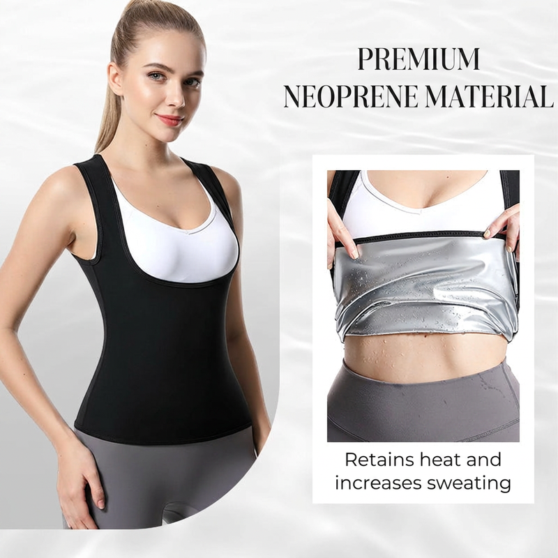 Sauna Fat Burning Belly Undershirt Fitness Sweat Suit Running Sportswear Sweat Undershirt Corset Women