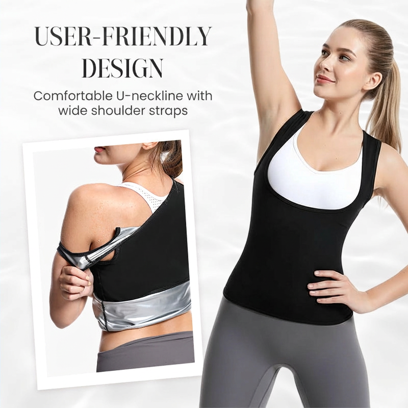 Sauna Fat Burning Belly Undershirt Fitness Sweat Suit Running Sportswear Sweat Undershirt Corset Women