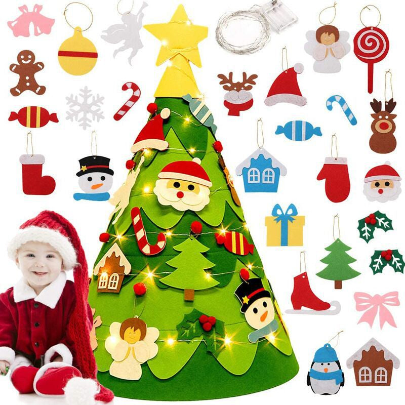 🎄 Felt Christmas Tree – Fun, No-Mess Holiday Magic! 🧬✨