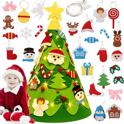 🎄 Felt Christmas Tree – Fun, No-Mess Holiday Magic! 🧬✨