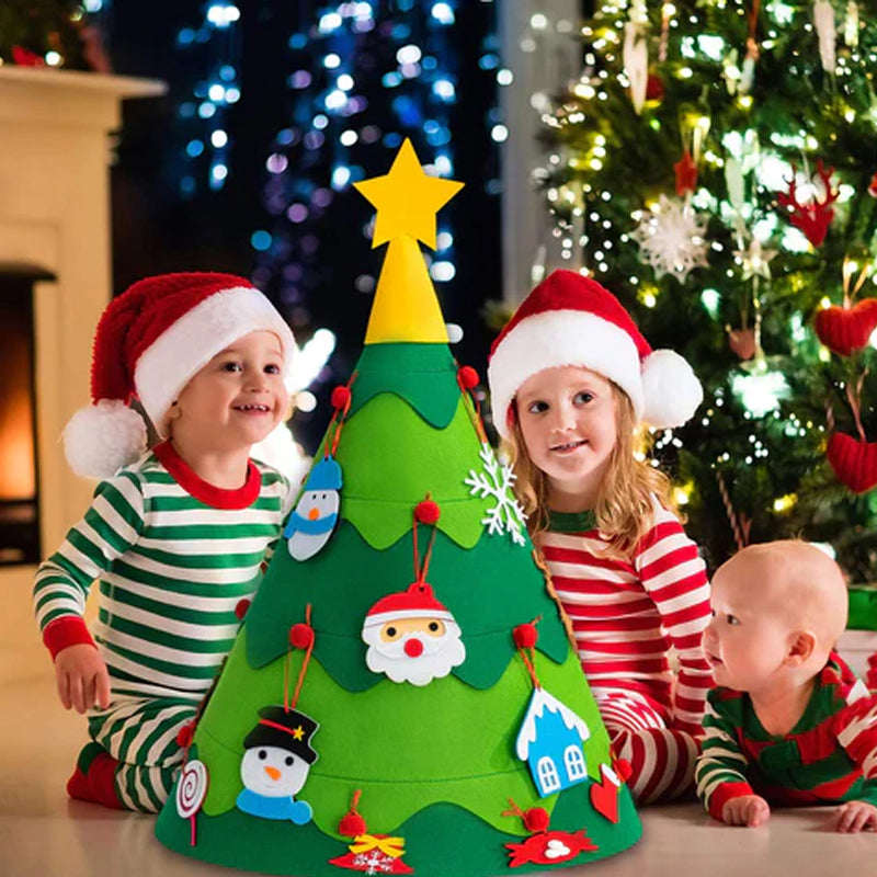 🎄 Felt Christmas Tree – Fun, No-Mess Holiday Magic! 🧬✨