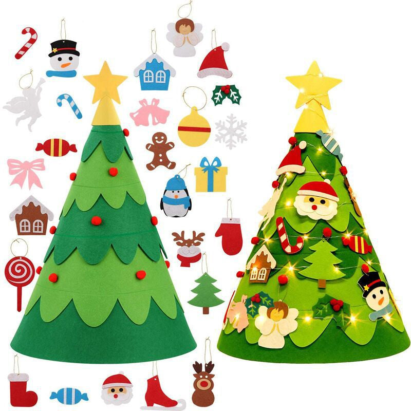 🎄 Felt Christmas Tree – Fun, No-Mess Holiday Magic! 🧬✨