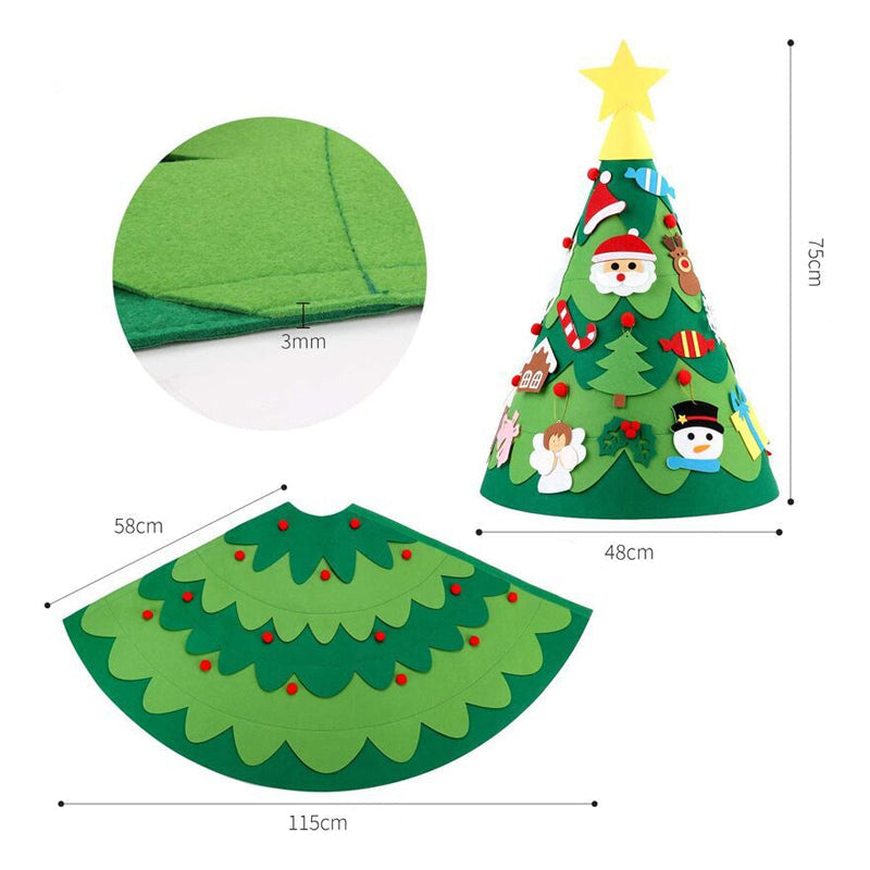 🎄 Felt Christmas Tree – Fun, No-Mess Holiday Magic! 🧬✨