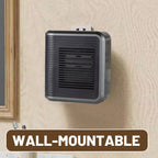 800W Wall Outlet Space Heater - Adjustable Thermostat with 4 Timer Settings & Overheat Protection for Office/Bedroom 🕒🌡️