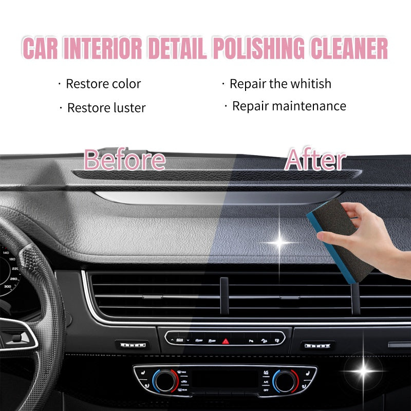 🚗 BUY 2 GET 1 FREE ! 🔥 Car Interior Polish Cleaner – Deep Cleaning, Restores Shine & Non-Toxic Formula ✨